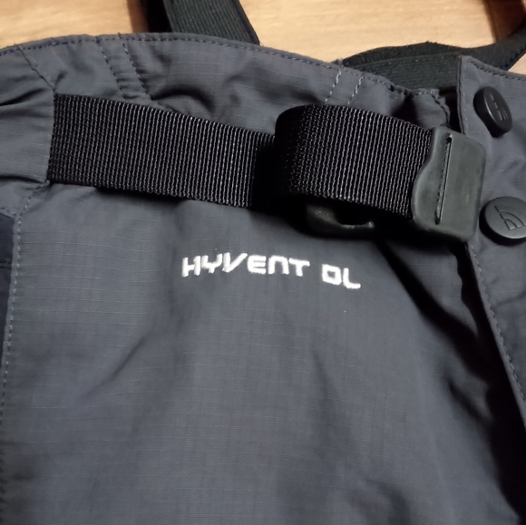 The North Face Hyvent Pants With Bib Straps Men's Small EUC - Picture 2 of 4